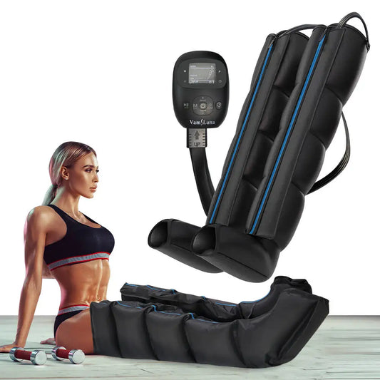 Cordless Air Compression Leg Recovery Sequential Compression System Feet Massager Boots for Athletes Muscle & Swelling Relief